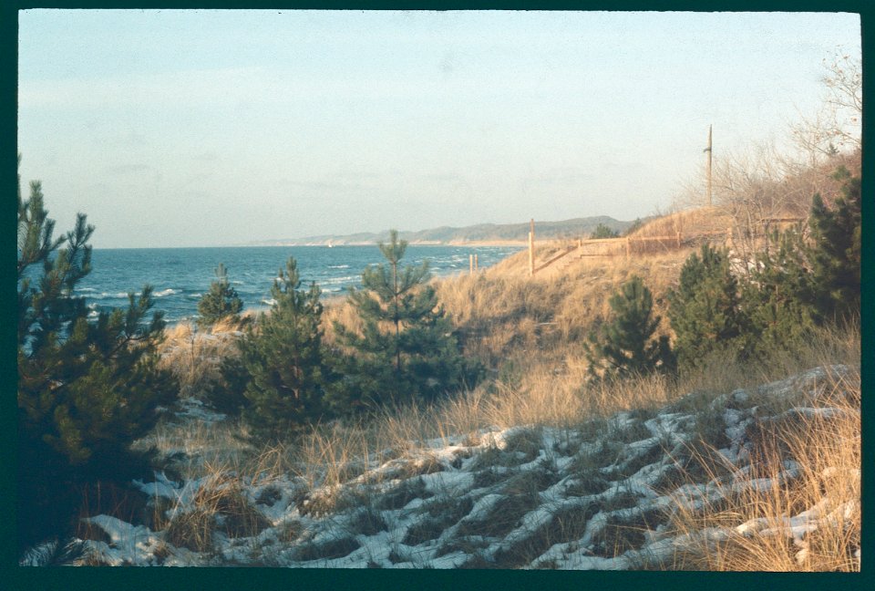 Winter dune and lake 1978